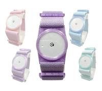 Freestyle Libre 1/2 Sensor Strap, CGM Strap, Adjustable Armband, Translucent Colours, Adhesive Free (Purple)