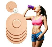 Freestyle Libre 2 Sensor Cover, Waterproof Sensor Covers for Libre 1/2/3, Sweat-resistant Continuous Glucose Monitor Adhesive Patch Adhesive Patches, CGM Overpatch Tape Without Hole (Beige, 25 Pcs)