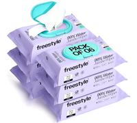 Freestyle Soft Baby Wipes - Hypoallergenic & Scented Water Based Wipes - Ideal for Sensitive and Extra Large Skin - Pack of 6 (72 Wipes Per Pack)