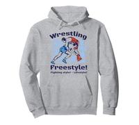 Freestyle Wrestling Fighting Style Lifestyle Freestyle Rings Pullover Hoodie