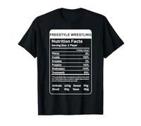 Freestyle Wrestling Nutrition Facts T-Shirt