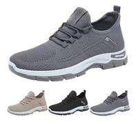 freet Barefoot Shoes Womens Trainers Wide Fit Wedge Breathable Mesh Orthopedic Sneakers Comfortable Arch Support Sports Shoes Lightweight Slip on Women's Trainers Grey 6