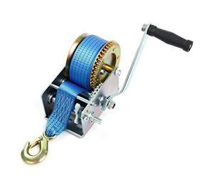 FreeTec 1130Kgs (2500Lbs) Manual Hand Winch with 10m Strap for Boat Trailer Caravan Marine
