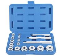 FreeTec 17Pc Aluminium Wheel Bearing Race & Seal Bush Driver Set Garage Tool Kit w/Case