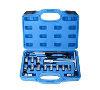 FreeTec 17PC Injector Seat Cutter, Professional Diesel Injector Seat Cutter, Injector Seat Cleaning Kit Injector Cleaner, Universal Diesel Injector Seat Cutting Tool Carbon Remover