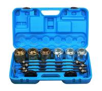 FreeTec 26-Piece Bearing Puller & Press Tool Set - Wheel Bearing, Silent Bush & Hub Removal Kit for Bushings, Bearings and Seals - Universal Automotive Tool Kit
