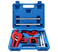 FreeTec 3 in 1 Brake Pipe Repair Kit, 6-14mm Copper Brake Pipe Flaring tool, 6-12mm Pipe Spring Bender, 3-42mm Pipe Cutter, Brake Refrigerator Flaring Tool Bender Flare Repair Set for Car Truck