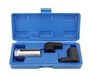 FreeTec 3pcs Oxygen Sensor Socket Set, 7/8 Inch (22mm) O2 Sensor Sockets, Auto Lambda Sensor Socket Wrench Removal Tool, 6 Points