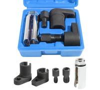 FreeTec 5pcs Oxygen Sensor Socket/ 5pc Thread Chaser Install Offset O2 Wrench Set