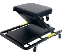 FreeTec folding workshop lounger 2 in 1 seat stool space-saving 40 inches Creep