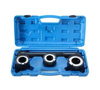 FreeTec Inner Tie Rod Removal Tool, 30-45 mm Universal Steering Rack Inner Tie Rod End Axle Joint Puller Tool, One Piece Track Rods Remover with Self-Locking Rollers for Auto Repair (Blue)