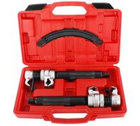 FreeTec Spring Compressor Set 3-Piece Professional Tool for Car Springs Tuning & Lowering Tensioner for Shock Absorbers 1.2T (1200 kg) Load Capacity (Red)