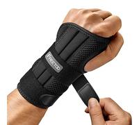FREETOO Doctor Approved Wrist Support with 3 Stays,Adjustable Day Night Carpal Tunnel Wrist Splint for Men Women,Wrist Support Brace for Arthritis,Tendonitis,Sprained,RSI, Sports Protect, Left(S/M)
