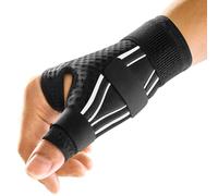FREETOO Ergonomical Thumb Support for Arthritis, Breathable Thumb Spica Splint, Right Hand or Left Hand Thumb Brace for Trigger Thumb,Tendonitis,Sprain.Fit both Women and Men(XS White/Black)