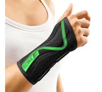 FREETOO Wrist Support S-shaped support for Arthritis, Adjustable Day Night Carpal Tunnel Wrist Splint for Men Women RSI, Sprain, Fracture Wrist Brace （Green-Small-Right）