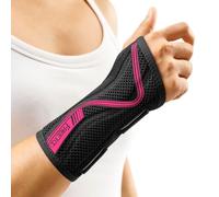 FREETOO Wrist Support S-shaped support for Arthritis, Adjustable Day Night Carpal Tunnel Wrist Splint for Men Women RSI, Sprain, Fracture Wrist Brace （Rose Red-Large-Left）
