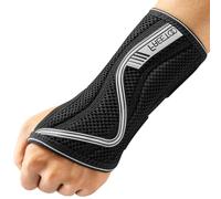 FREETOO Wrist Support S-shaped support for Arthritis, Adjustable Day Night Carpal Tunnel Wrist Splint for Men Women RSI, Sprain, Fracture Wrist Brace （Gray-Medium-Left）