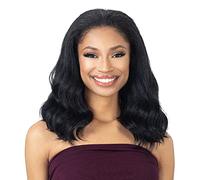 FreeTress Equal Natural Me Synthetic Drawstring Fullcap Wig - NATURAL PRESSED WAVES (1B Off Black)