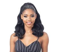 FreeTress Equal Wig Drawstring Ponytail Natural Me Natural Loose Wave (1B)