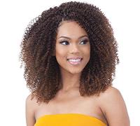Freetress Synthetic Crochet Braids Boho Kinky JR 1B Off Black (1B Off Black)