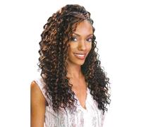 FreeTress Synthetic Hair Braids Deep Twist Bulk 22 (4-Pack, 1B) by Freetress