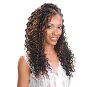 FreeTress Synthetic Hair Braids Deep Twist Bulk 22 (6-Pack, 1B) by Freetress