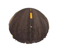 Freeway Highway Road In The Desert Double Layer Waterproof Shower Cap, Extra Large Soft Elastic Band, Reusable Bath Cap For Women Men,Full Print Design