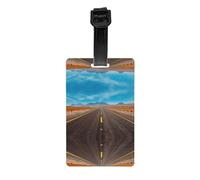 Freeway Highway Road in The Desert Luggage Tags, Handbag Tags, Checked Luggage, Hand Luggage and Handbag Travel Accessories