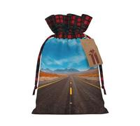 Freeway Highway Road In The Desert Wrapping Gift Bags Xmas Bags For Presents For Xmas Birthday Holiday Party ï¼ŒReusable