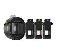 Freewell 1.55x Anamorphic Lens for iPhone & Samsung - 3-in-1 Streak (Neutral, Gold, Blue) - Cinematic Smartphone Lens with Oval Bokeh - Compatible with 17mm Mount Case & Cage