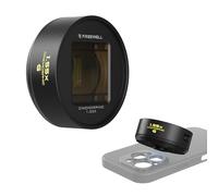Freewell 1.55x Gold Anamorphic Lens Compatible with 17mm Mount iPhone, Samsung Advanced Smartphone Lens for Wide Cinematic View, Golden Flares, and Enhanced Video Clarity