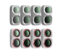 Freewell 8 Pack All Day Quick Swap Filter Kit for Pocket 4P/Xtra Muse 2 Pro | Hybrid ND8/PL, ND16/PL, ND32/PL, ND64/PL, Neutral Density ND8, ND16, ND32, ND64 - White