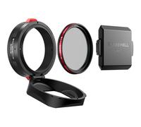 Freewell the Real Lens Hood - Hybrid CPL/Mist Filter, Flipable, Touchless Filter Operation for Fuji GFX100RF (Black)