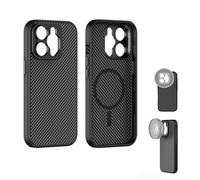 FREEWELL Pro Filmmaker Case for iPhone 14 Pro Max - Magnetic Lens & 17mm Filter Mount Black