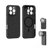FREEWELL Pro Filmmaker Case for iPhone 16 Pro - Magnetic Filters & 17mm Lens Mount Black