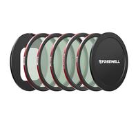 Freewell QuickSnap Magnetic & Stackable Filter Kit for iPhone - ND4, ND8, ND16, CPL & Black Glow Mist 1/4 Filter - Compatible with Freewell iPhone Case & Cage