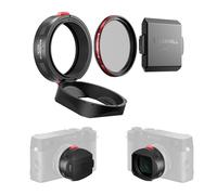 Freewell the Real Lens Hood - Hybrid CPL/Mist Filter, Flipable, Touchless Filter Operation for Fuji X100VI, X100V, X100 Series (Black)