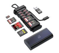 Freewell USD 3.2 10GBps Pro Reader Versatile CF Express A,CF Express B, SD, and Micro SD Card Reader & Holder for Photography and Videography Professionals