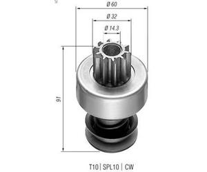 Freewheel Gear, starte MAGNETI MARELLI 940113020143 for 3000 5 1967-1972