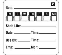 Freezable Day of the Week Labels Pull/Thaw/Use By (Roll 500)