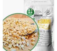 Freeze Dried Banana Pieces No Sugar Added | Natural Freeze Dried Fruit | Unsweetened Gluten Free Fruit Sprinkle Freeze Dried Sweets | Make Pure Banana Fruit Topping ZingyZoo (100g)