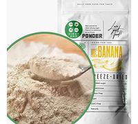 Freeze Dried Banana Powder | XL 300g Raw Natural Sweetener Freeze Dried Fruit Powder | Gluten Free Dehydrated Banana Powder Food | Use for Smoothie, Cheesecake or Baking Sweetener | ZingyZoo