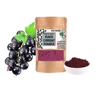 Freeze Dried Blackcurrant Powder Without additives, preservatives or Added Sugar. for Smoothies, Vegan Recipes, Kombucha, Flavored Water (100g)