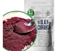 Freeze Dried Blackcurrant Powder | XL 300g Pure Natural Blackcurrants Fruit Milled to Fruit Powder | Make Smoothies or Bowls, similiar Superfood Like Aronia, Acai Berry Powder | ZingyZoo