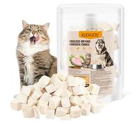 Freeze-Dried Chicken Cat Treats,50g Chicken Cube Snacks for Pets, Single Ingredient Chickens Dog Treat Bite-Sized Pieces