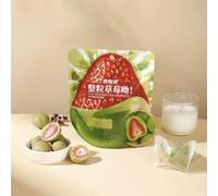 Freeze-dried chocolate Strawberry Matcha Milk candy【3/6/10bags】Sweet candy,fruit snacks,healthy nutrition food, desserts,Dim sum,instant breakfast cakes,Sweets Gifts (Matcha flavor,6bags)