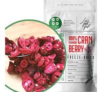 Freeze Dried Cranberries | 100% Natural Premium No Added Sugar Berries | Cranberries Dried to Make Own Cranberry Powder, Cranberry Sauce or Fruit Snack | Fresh Cranberries Dried Super Food | ZingyZoo
