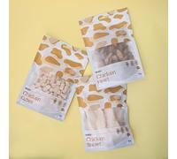 Freeze-Dried Dog and Cat Treats Bundle - 3 Pack Healthy Dog Treats for Single Ingredient Snack, Perfect Match for Cat Food and Dogs Food, Including Chicken Cubes, Heart And Breast
