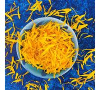 Freeze Dried Edible Yellow Marigold Petals - 400ml - UK Grown & Dried - Food Grade - Culinary Cake - Bake - Baking - Decoration - Eco Friendly (383)
