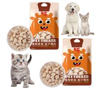 Freeze Dried Egg Yolk Particles,Freeze Dried Chicken Breast & Quail Egg Cat Treats,High Protein,Easy Digestion Snacks for Cats & Dogs,Fre/eze-Dri/ed Meal,Fre/eze Dri/ed Chic/ken Cat Treat,Chicken Meat